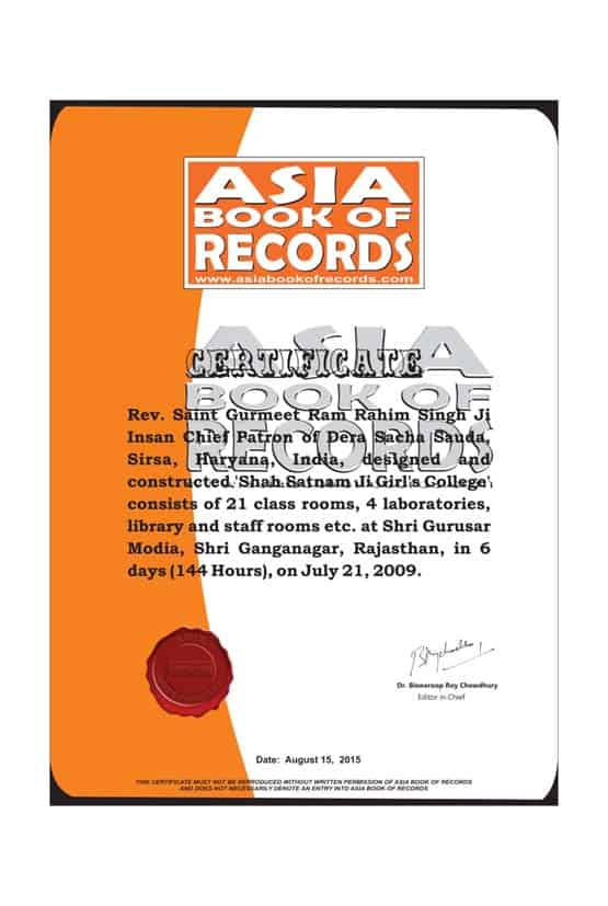 ASIA BOOK OF RECORDS
